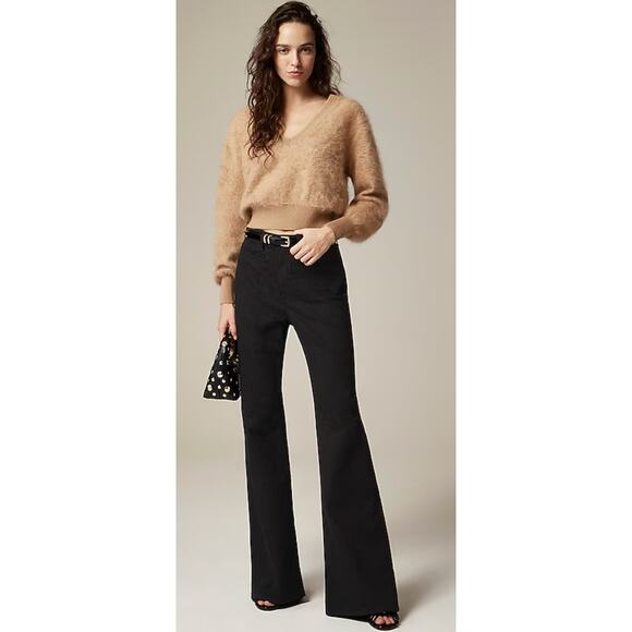 j. crew High-rise flare jean black 27 TALL - Picture 1 of 4